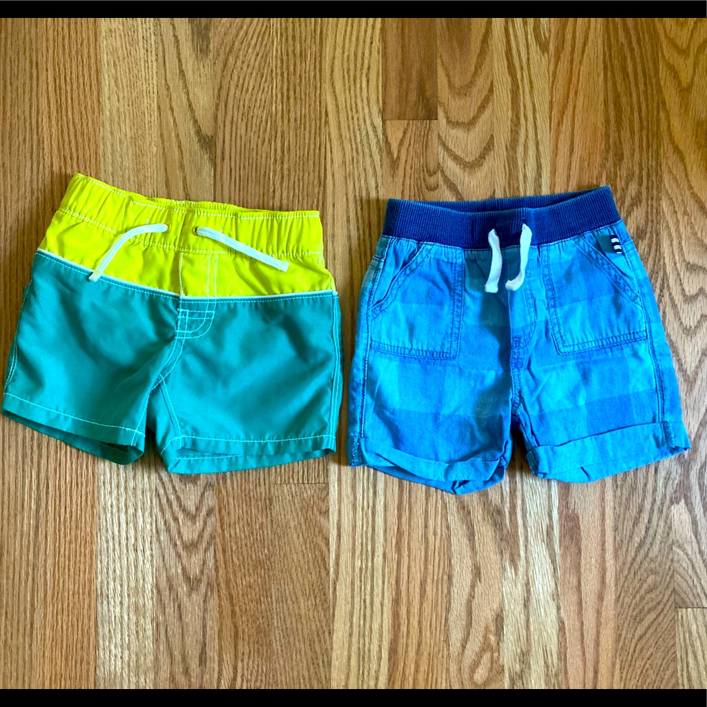 Baby Gap Swim Trunks And Splendid Shorts Baby Boy Sz 12-18 Months